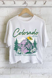 Colorado Wild and Free Graphic Long Crop Top