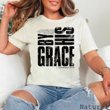 By His Grace Christian Graphic Tee  | Bella Canvas