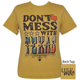 Lulu Mac 88 Don't Mess with Texas Ss- Heather Mustard