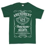 Mens 2nd Amendment Whiskey T-shirt Style001