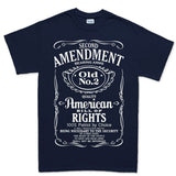 Mens 2nd Amendment Whiskey T-shirt Style001