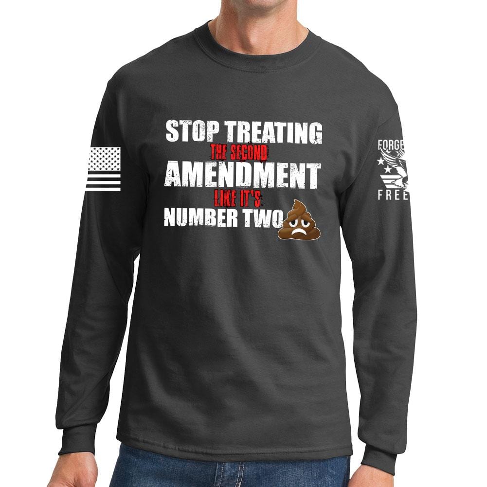 Long 2nd Not Number Two Sleeve T-shirt Style001