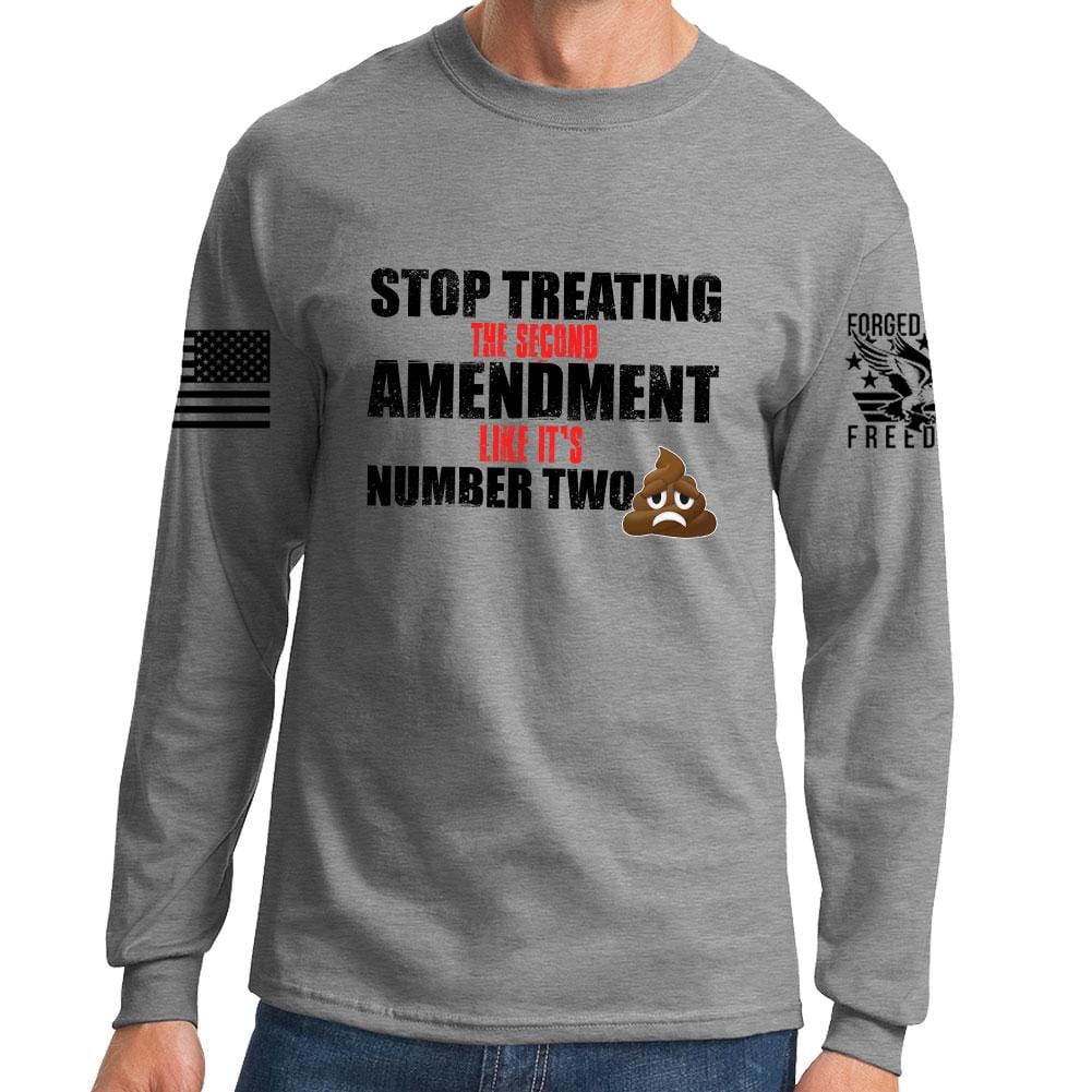 Long 2nd Not Number Two Sleeve T-shirt Style001