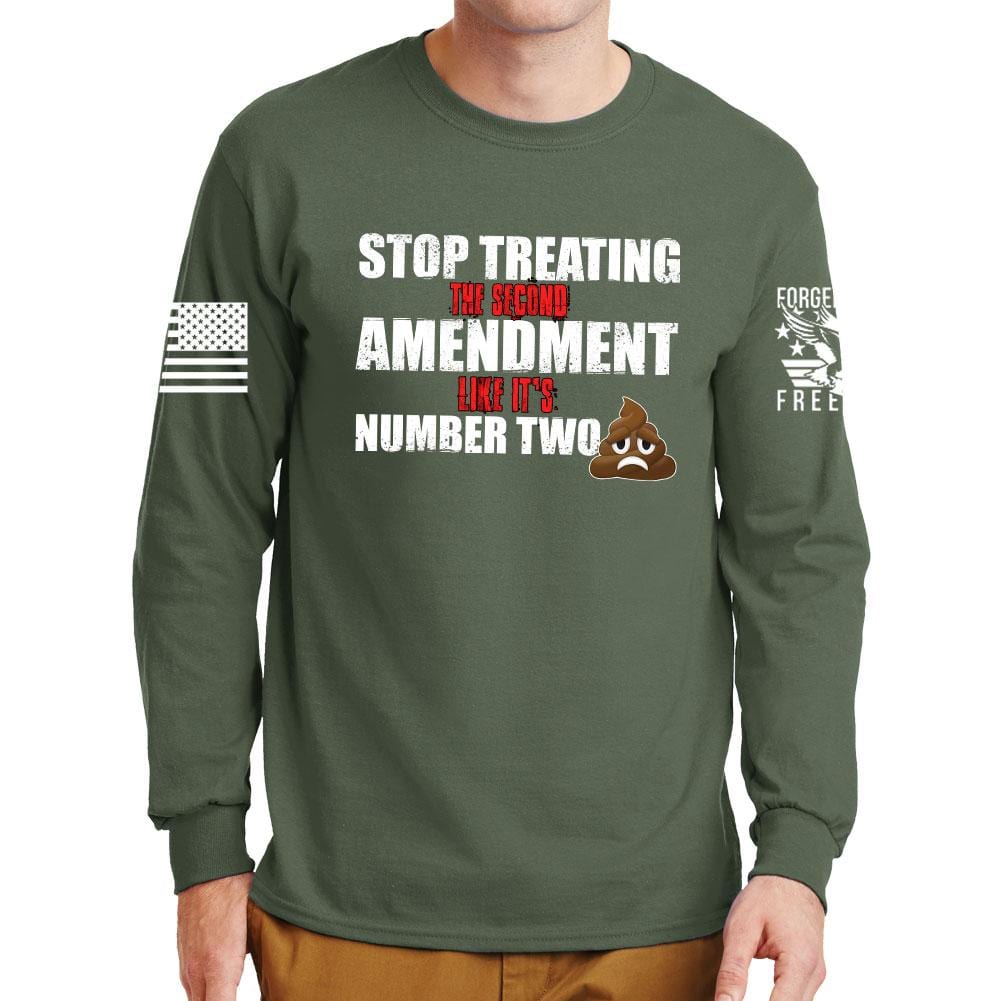 Long 2nd Not Number Two Sleeve T-shirt Style001