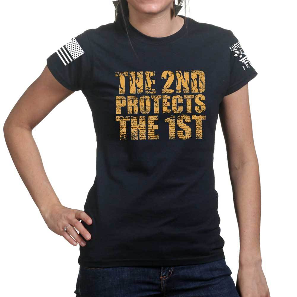 Ladies 2nd Protects The 1st T-shirt Style001