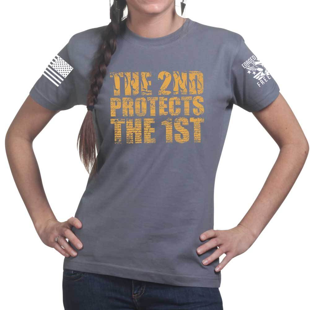 Ladies 2nd Protects The 1st T-shirt Style001