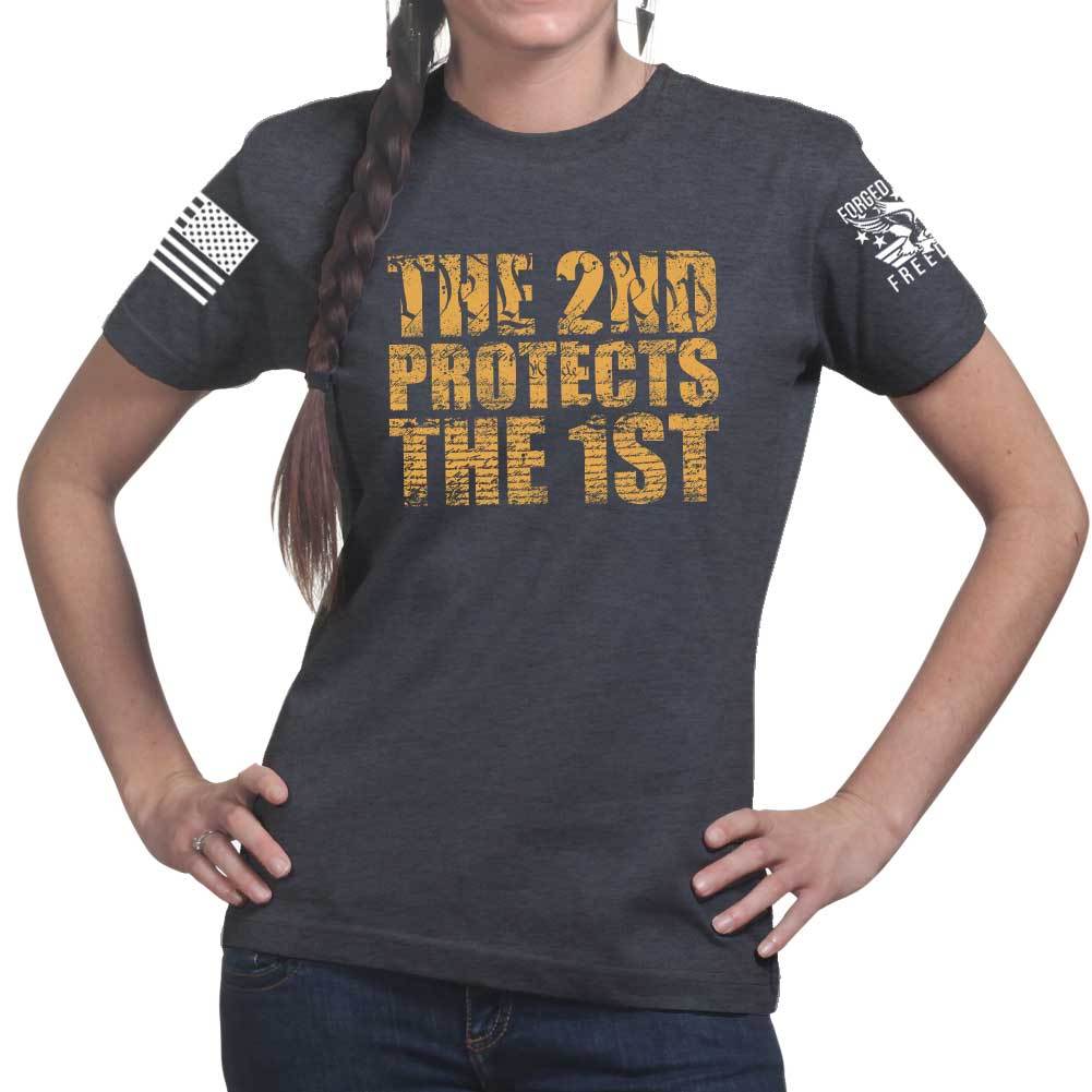Ladies 2nd Protects The 1st T-shirt Style001