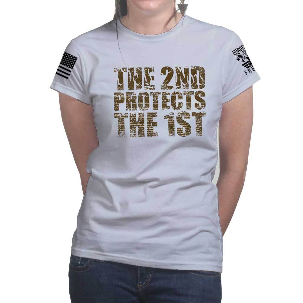 Ladies 2nd Protects The 1st T-shirt Style001