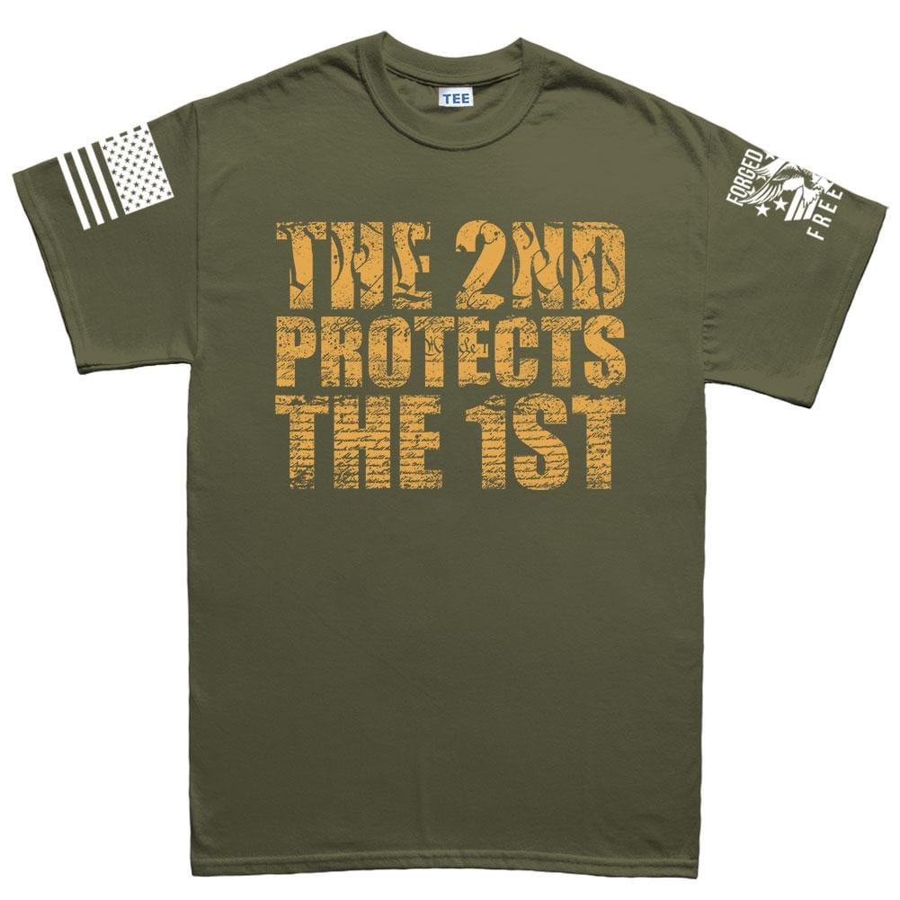 Men's 2nd Protects The 1st T-shirt Style001