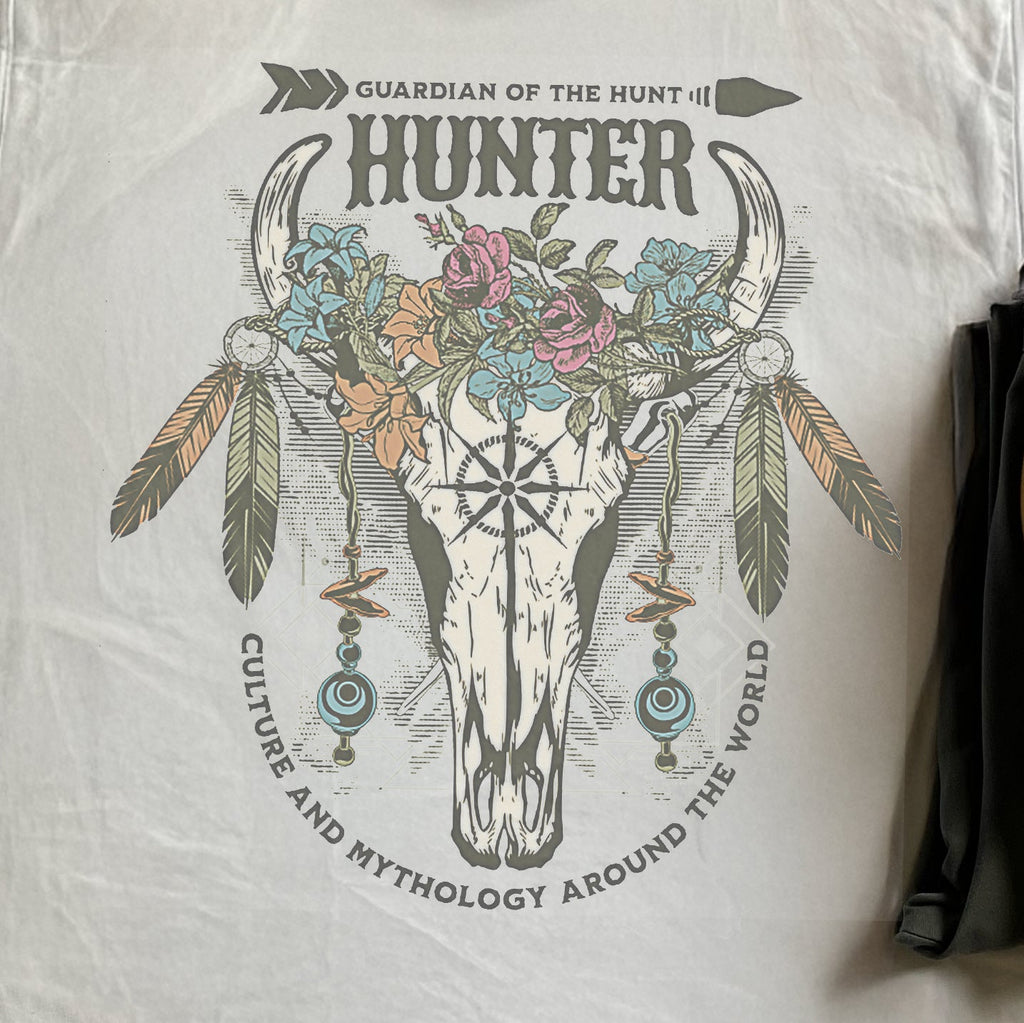 VINTAGE GUARDIAN OF THE HUNT HEAVYWEIGHT WHITE T-SHIRT