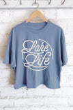 Lake Life Graphic Long Crop Top