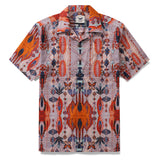 Men's Hawaiian Shirt Short Sleeve Camp Collar 100% Cotton Red Aloha Vivid Dreams