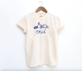 Embroidered Oui French Croissant Shirt