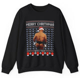 Merry Chrithmas Mike Tyson Butt Interview Sweatshirt