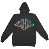 Bear & Fish Zippered Hooded Sweatshirt