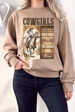 Cowgirls Are God's Widest Angel Graphix Terry Sweatshirts