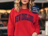 New England Crewneck Vintage Retro Pats Football Fan Sweatsh