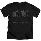Back In Black Juvenile Childrens T-shirt