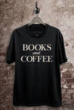 Books and Coffee Graphic Top