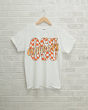 Osu Cowboys Twisted Check White Comfort Colors Tee