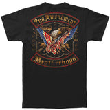 2Nd Amendment Double Flagd Distressed Gold Foil T-shirt