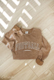 Football Puff Mineral Washed Long Sleeve Graphic