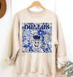 Dallas Team Mascot Floral Spirit Game Day Tee Cheerleader