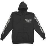 Death By Fire Zip Hoodie Zippered Hooded Sweatshirt