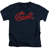 Chevrolet Script Distressed Juvenile Childrens T-shirt