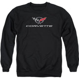 Corvette Modern Emblem Adult Sweatshirt