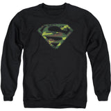 Distressed Camo Shield Adult Sweatshirt