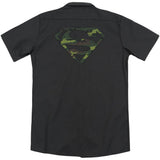 Distressed Camo Shield (Back Print) Workshirt