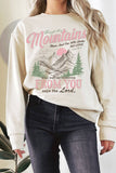 Says the Lord Mountains Graphic Terry Sweatshirts