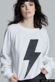 302373 - 630 Lightening Bolt Ls Burnout Sweatshirt