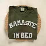 Namaste in Bed Comfort Colors Short Sleeve Shirt, Yoga Shirt