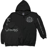 Crest Zippered Hooded Sweatshirt Style002