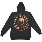 AVS Buzz Saw Mens Zip Hoodie Zippered Hooded Sweatshirt