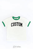 Custom  Toddler Unisex Ringer Top