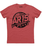 AR15 Patriotic Flag T-Shirt (O)