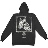 Clapping Gloves Zippered Hooded Sweatshirt