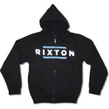 Blue Lines Zippered Hooded Sweatshirt