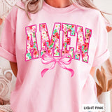 Amen Bow Floral Christian Graphic Tee | Gildan