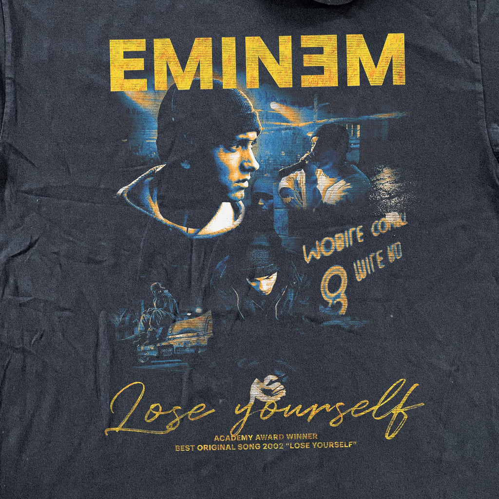 EMINEM 'LOSE YOURSELF' HEAVYWEIGHT BLACK T-SHIRT