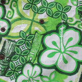 Hawaiian Shirts For Men Tikirob Designer Shirt Totem 100% Cotton - Green Tikirob (green)