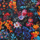 Mens Floral Hawaiian Shirt Tropical Button-down Short Sleeve 100% Cotton Shirt Colorful Garden