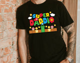 Super Daddio Dad -  Video Game Father's Day T-Shirt