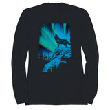 Howling Wolf & Northern Lights Men's Sweatshirt