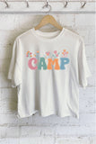 Camp Flower Graphic Long Crop Top