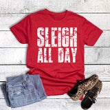 Christmas Sleigh All Day Graphic Tee