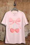 Cherry Ribbon Graphic Top